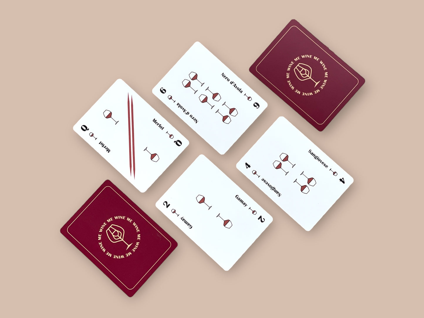 Cartes à jouer WINE ME - Vins internationaux