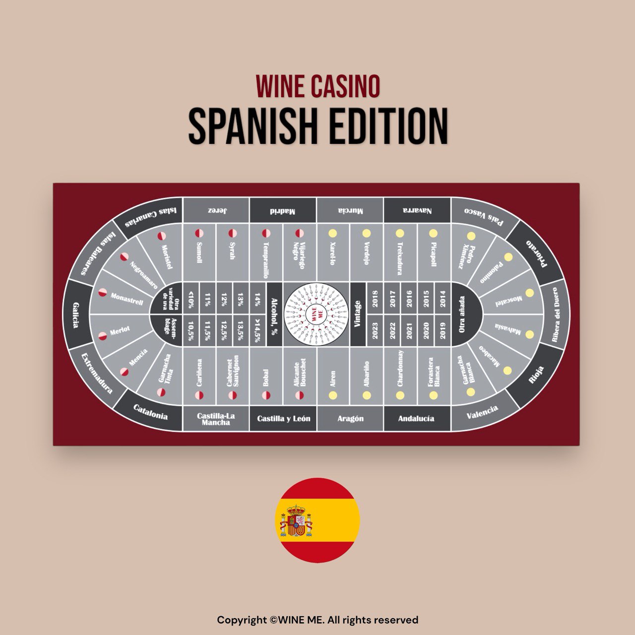 Set de Table Professionnel WINE ME CASINO – FRANCE