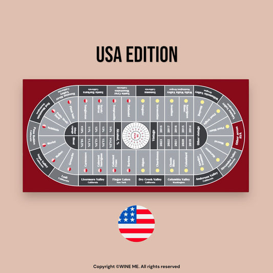 WINE ME®Casino Professional Table Mat 180х90cm – USA